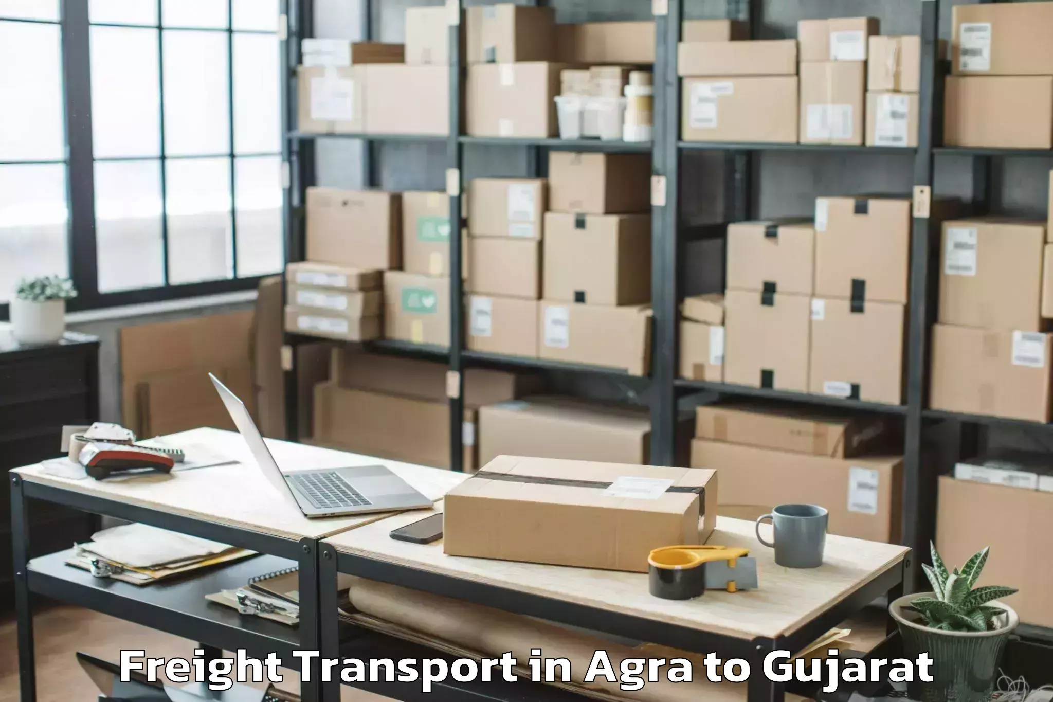 Efficient Agra to Khambhaliya Freight Transport